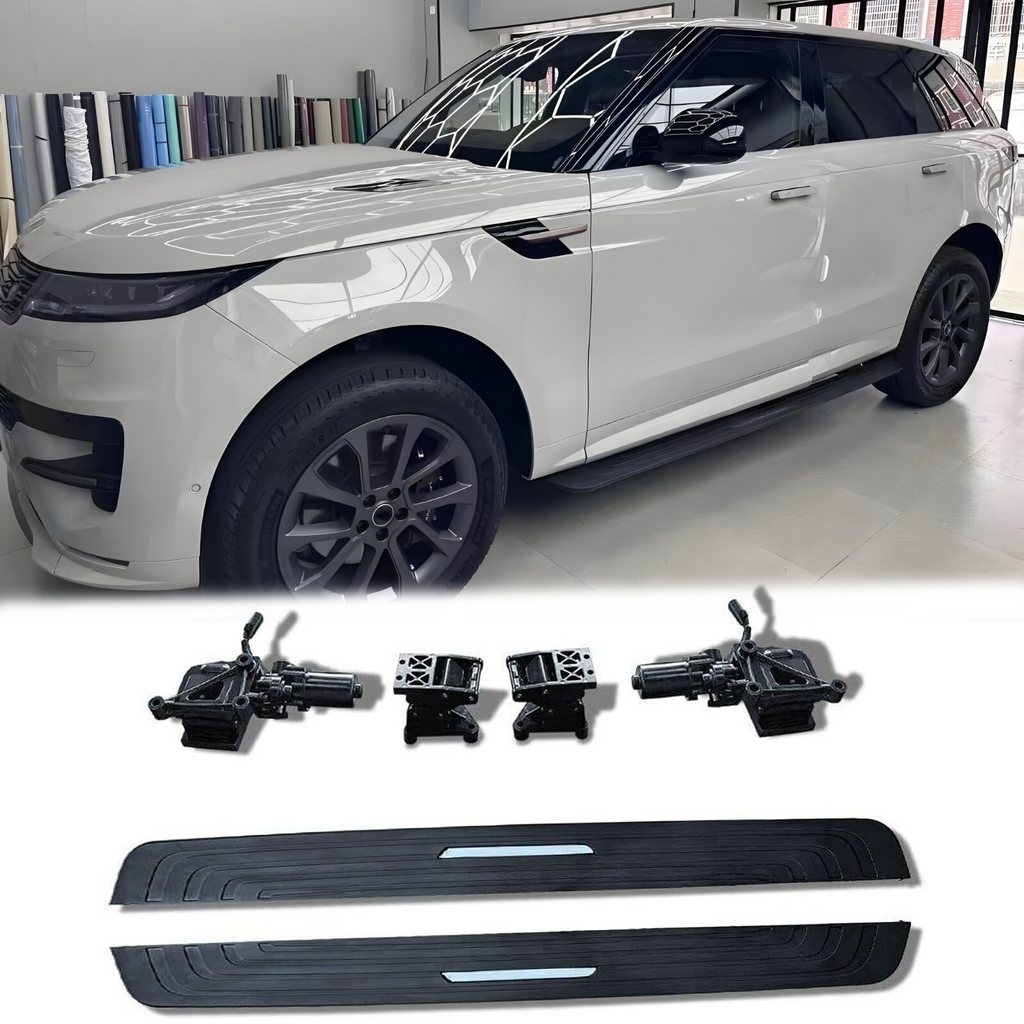 BUFEETERS Deployable Electric Running Board Side Step Fit For 2023 2024 2025 Land Rover Range Rover Sport,Black