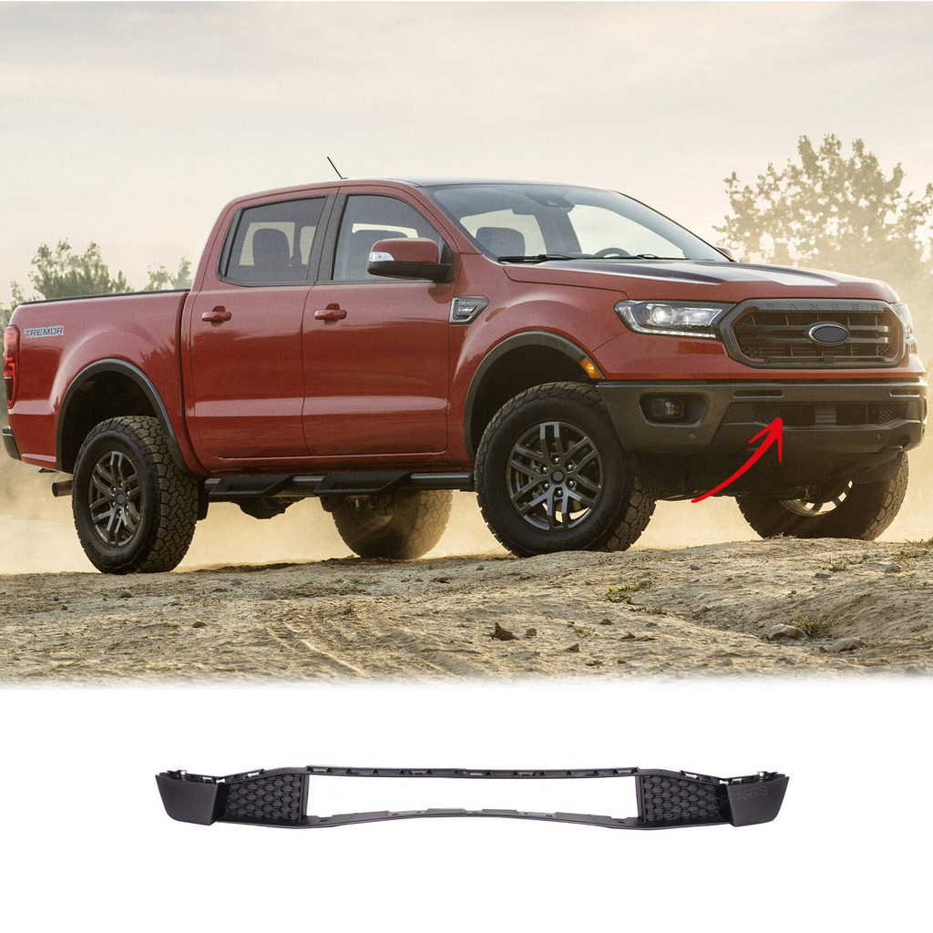 BUFEETERS  Front Bumper Lower Grille Fit For 2019 2020 2021 2022 2023 Ford Ranger,Factory Style,Matte Black
