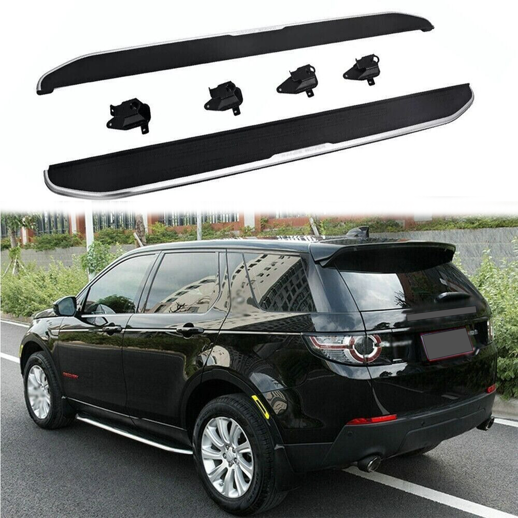 BUFEETERS Side Step Running Board Nerf Bar Fit For 2015 2016 2017 2018 2019 2020 2021 2022 2023 2024 Land Rover Discovery Sport,OE Style,Black&Silver