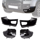 BUFEETERS 4PCS Front Rear Bumper Corner Kit Fit For 2020 2021 2022 2023 2024 2025 Land Rover Defender 90 110 L663,Gloss Black