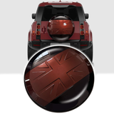 BUFEETERS Rear Spare Tire Cover Fit For 2020 2021 2022 2023 2024 2025 Land Rover Defender 90/110/130 Wheel Cover,Sedona Red&Gloss Black