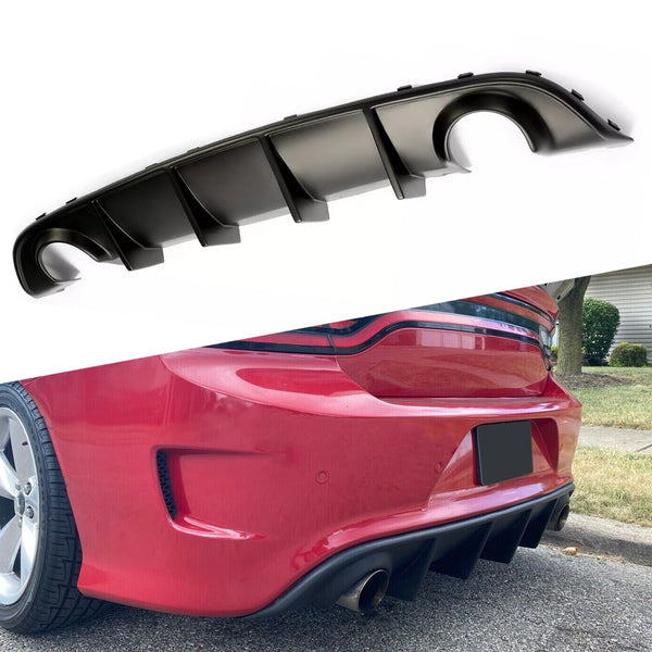 For 2015-23 Dodge Charger SRT Factory Style Rear Diffuser Bumper Valance Lip PP