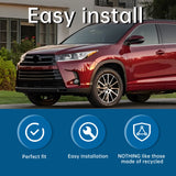 For 2018-2019 Toyota Highlander Front Upper and Lower Grille Gloss Black Grill