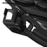 BUFEETERS  Front Bumper Upper Grille W/Chrome Trim Fit For 2020 2021 2022 Ford Escape,Honeycomb Style,Chrome&Gloss Black