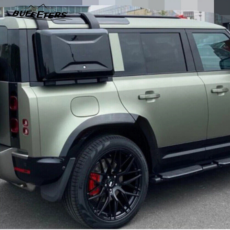 BUFEETERS Set Fender Flare Wheel Eyebrow Arch Trim Fit For 2020 2021 2022 2023 2024 2025 Land Rover Defender 110,Gloss Black