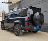 BUFEETERS Rear Spare Tire Cover Fit For 2020 2021 2022 2023 2024 2025 Land Rover Defender 90/110/130 Wheel Cover,Gloss Black