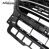 BUFEETERS  Front Bumper Upper Grille Assembly Fit For 2020 2021 2022 2023 Ford Explorer XLT,Honeycomb Style,Chrome&Gloss Black