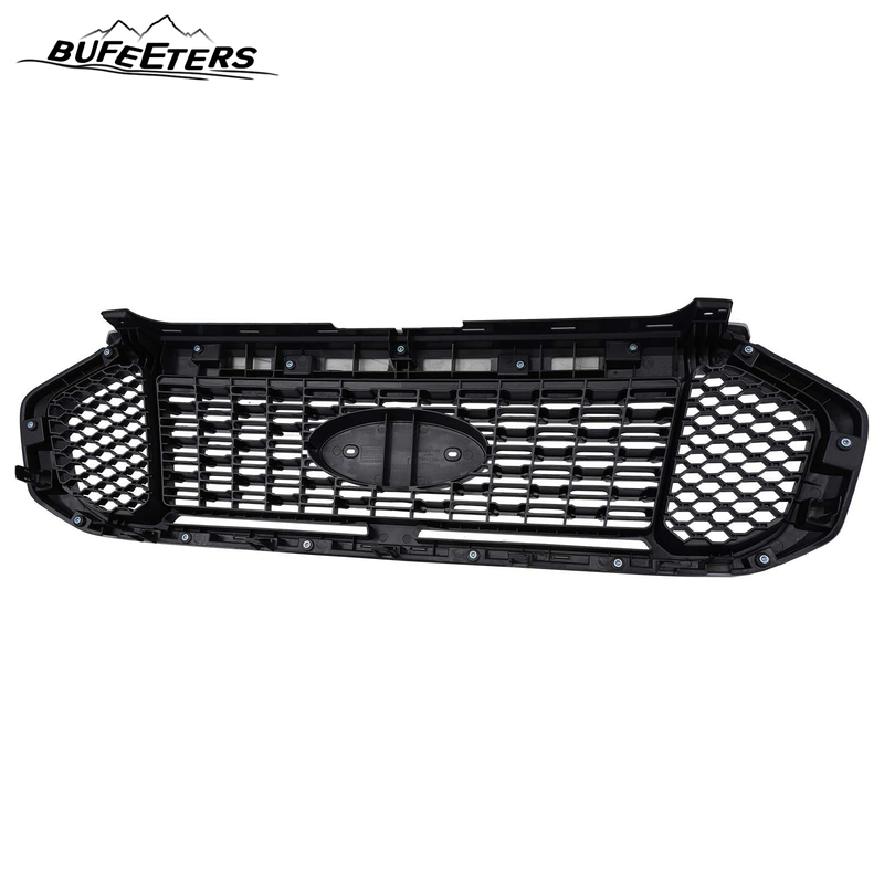 BUFEETERS   Front Upper Grille Fit For 2019 2020 2021 2022 2023 Ford Ranger,Honeycomb Style,Gray