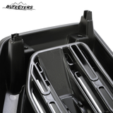 BUFEETERS Front Bumper Upper Grille Fit For 2020 2021 2022 2023 F-250 F-350 F-450 F-550 Lariat Super Duty,Mesh Style,Gloss Black