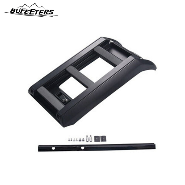 BUFEETERS Foldable Liftable Ladder Fit For 2020 2021 2022 2023 2024 2025 Land Rover Defender 90 110 130,All Black