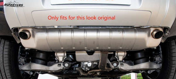 BUFEETERS Tailpipe Khan Look Exhause Pipe Fit  For 2020 2021 2022 2023 2024 2025 Land Rover Defender 90 110 130,Silver
