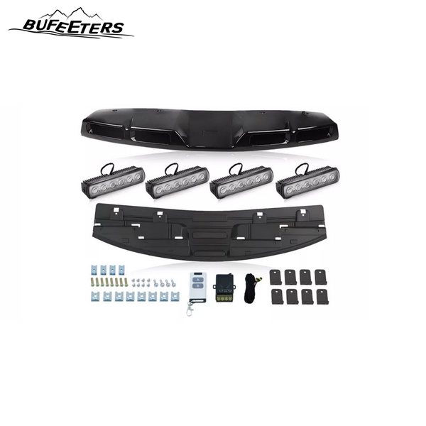 BUFEETERS Roof Top Light Bar LED Fit For 2020 2021 2022 2023 2024 Land Rover Defender 90 110 130,Gloss Black