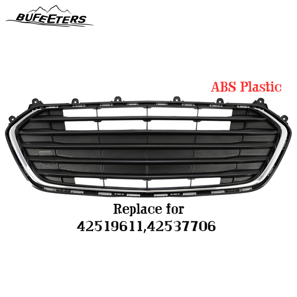 BUFEETERS Front Bumper Lower Grille Fit For 2017 2018 2019 2020 2021 2022 Chevrolet Trax,Factory Style,Chrome＆Black