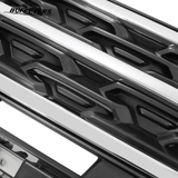 BUFEETERS Front Bumper Upper Grille Fit For 2018 2019 Ford Explorer,Factory Style,Chrome&Black