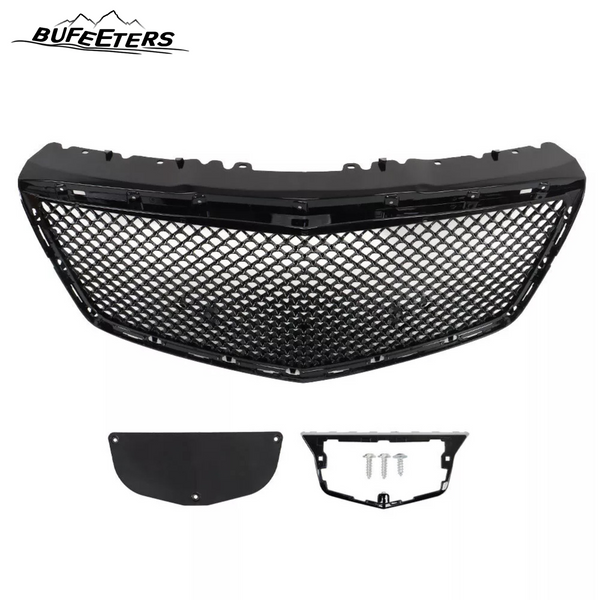 BUFEETERS  Front Bumper Hood Grille Fit For 2014 2015 2016 2017 2018 2019 Cadillac CTS Sedan,Mesh Style,Black