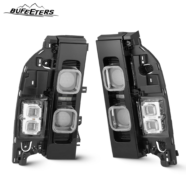 BUFEETERS Pair Black LED Tail Light Assembly Fit For 2020 2021 2022 2023 2024 Land Rover Defender 90 110 130