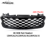 BUFEETERS  Front Bumper Upper Grille Fit For 2018 2019 2020 2021 2022 2023 Land Rover Range Rover Velar,Honeycomb Style,Gloss Black