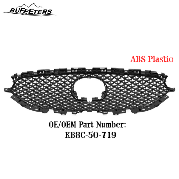 BUFEETERS Front Bumper Mesh Radiator Grille Fit For 2017 2018 2019 2020 2021 Mazda CX-5,Mesh Style,Black