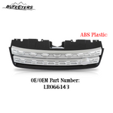 BUFEETERS Front Bumper Upper Grille Fit For 2015 2016 2017 2018 2019 Land Rover Discovery Sport,Mesh Style,Black&Silver