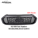 BUFEETERS   Front Upper Grille Fit For 2019 2020 2021 2022 2023 Ford Ranger,Honeycomb Style,Gray