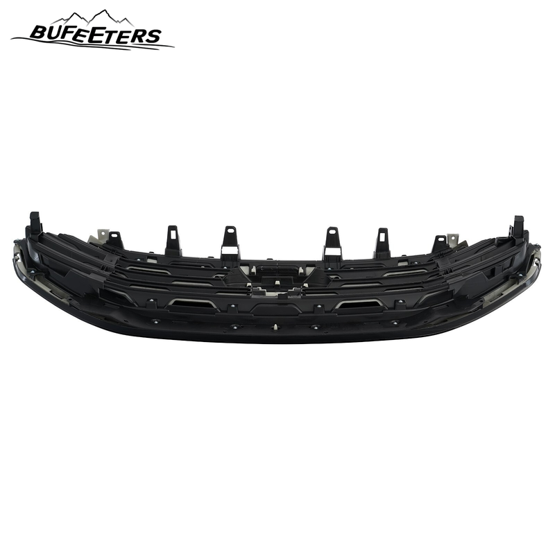 BUFEETERS  Front Bumper Upper Grille Cover W/o Camero Hole Fit For 2019 2020 2021 2022  Ford Edge SE SEL,Mesh Style,Gloss Black