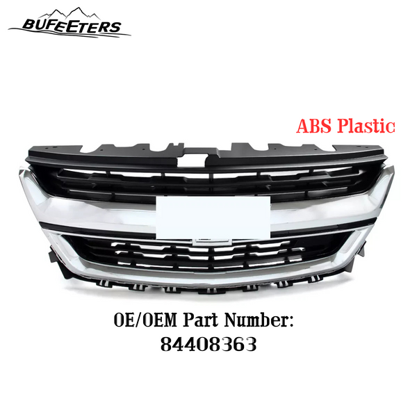 BUFEETERS  Front Bumper Upper Grille Fit For 2015 2016 2017 2018 2019 2020 Chevrolet Colorado,Mesh Style,Chrome&Black