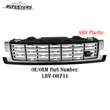 BUFEETERS Front Bumper Upper Grille Fit For 2023 2024 Land Rover Range Rover Vogue L405,Mesh Style,Chrome&Black