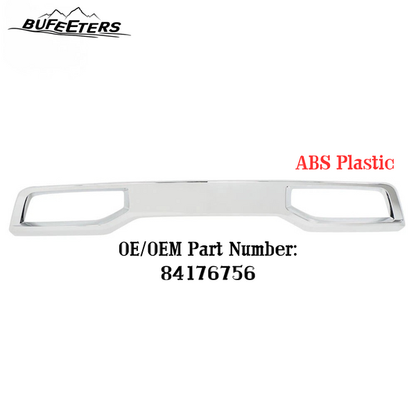 BUFEETERS Front Bumper Fascia Skid Plate Fit For 2019 2020 2021 Chevrolet Silverado 1500,Factory Style,Chrome&Silver