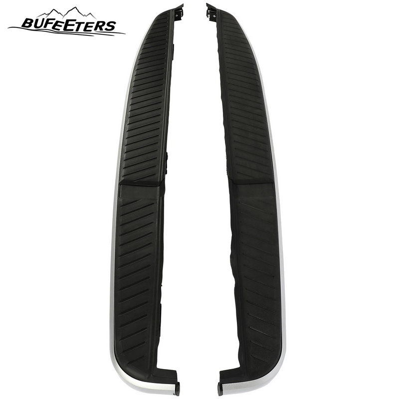 BUFEETERS  Side Step Running Board Nerf Bar Fit For 2006 2007 2008 2009 2010 2011 2012 2013 Land Rover Range Rover Sport,Black&Silver