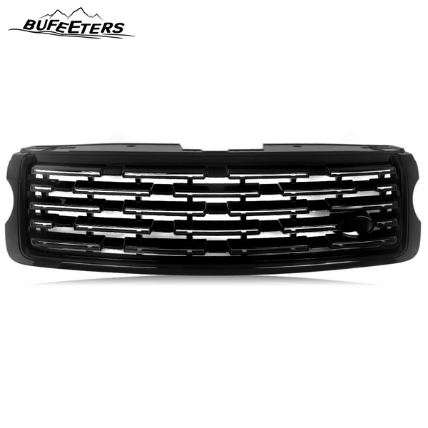 BUFEETERS Front Bumper Upper Grille Fit For 2013 2014 2015 2016 2017 Land Rover Range Rover Vogue L405,2023 Style,Gloss Black