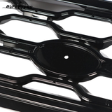 BUFEETERS Front Bumper Upper Grille Fit For 2018 2019 Range Rover Sport L494,Mesh Style,Full Gloss Black