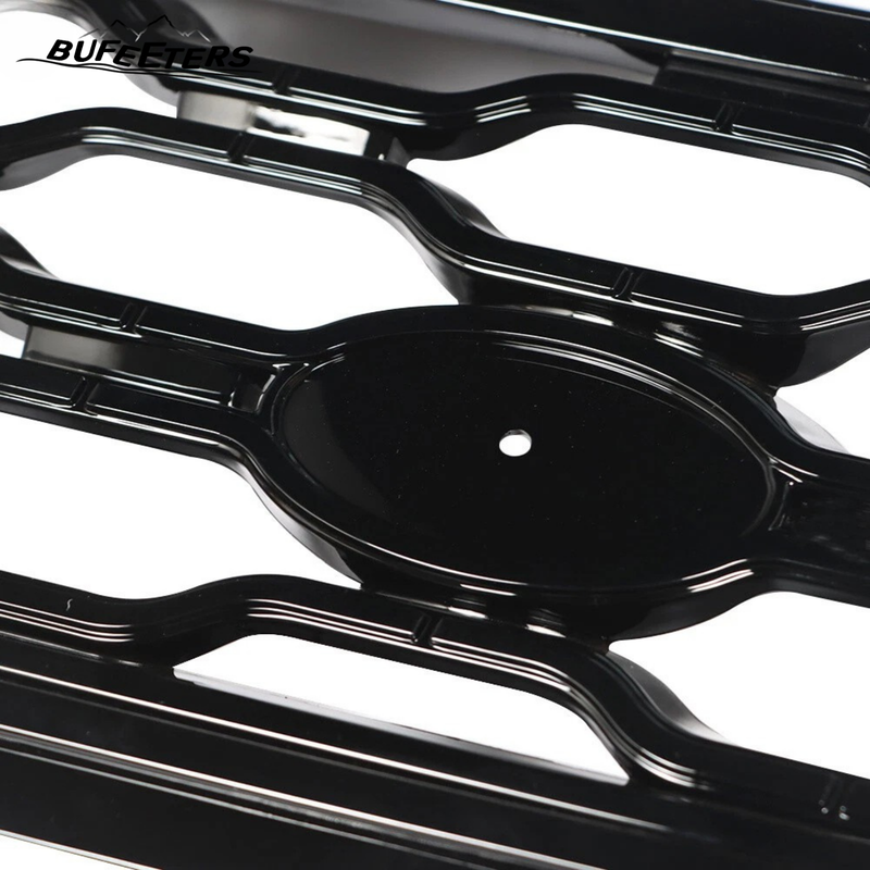 BUFEETERS Front Bumper Upper Grille Fit For 2018 2019 Range Rover Sport L494,Mesh Style,Full Gloss Black