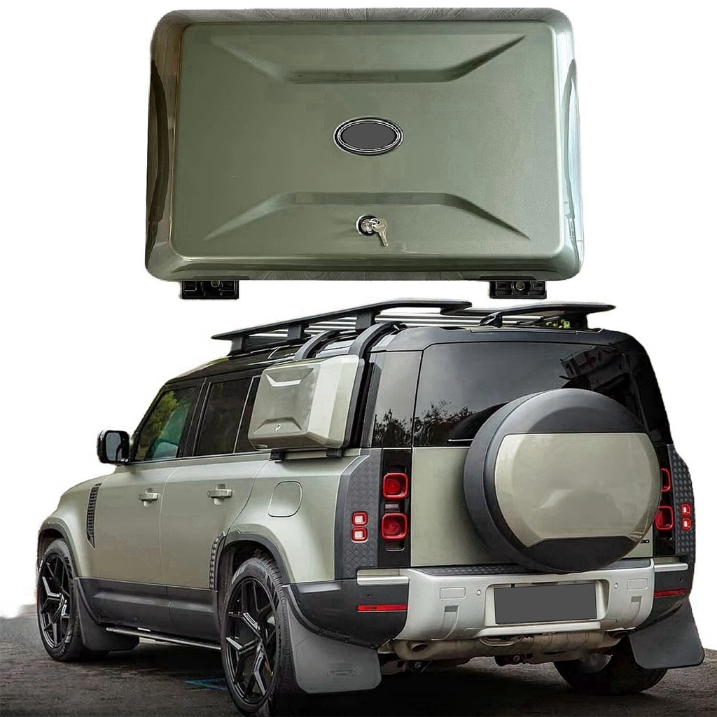 BUFEETERS Side Mounted Gear Carrier Box Fit For 2020 2021 2022 2023 2024 Defender 130 110 90,Pangea Green