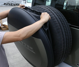BUFEETERS Rear Spare Tire Cover Fit For 2020 2021 2022 2023 2024 2025 Land Rover Defender 90/110/130 Wheel Cover,Gloss Black