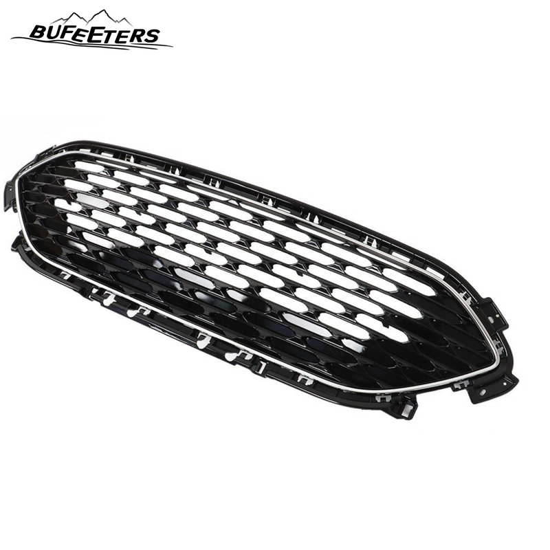 BUFEETERS  Front Bumper Upper Grille W/Chrome Trim Fit For 2020 2021 2022 Ford Escape,Honeycomb Style,Chrome&Gloss Black