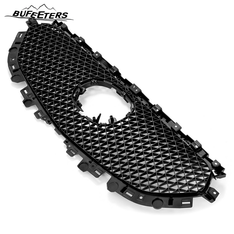 BUFEETERS Front Bumper Mesh Radiator Grille Fit For 2017 2018 2019 2020 2021 Mazda CX-5,Mesh Style,Black