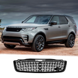 BUFEETERS Front Bumper Upper Grille Fit For 2017 2018 2019 2020 Land Rover Discovery 5,Honeycomb Style,Black