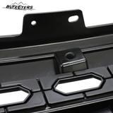 BUFEETERS Front Bumper Upper Grille Fit For 2020 2021 2022 2023 F-250 F-350 F-450 F-550 Lariat Super Duty,Mesh Style,Gloss Black