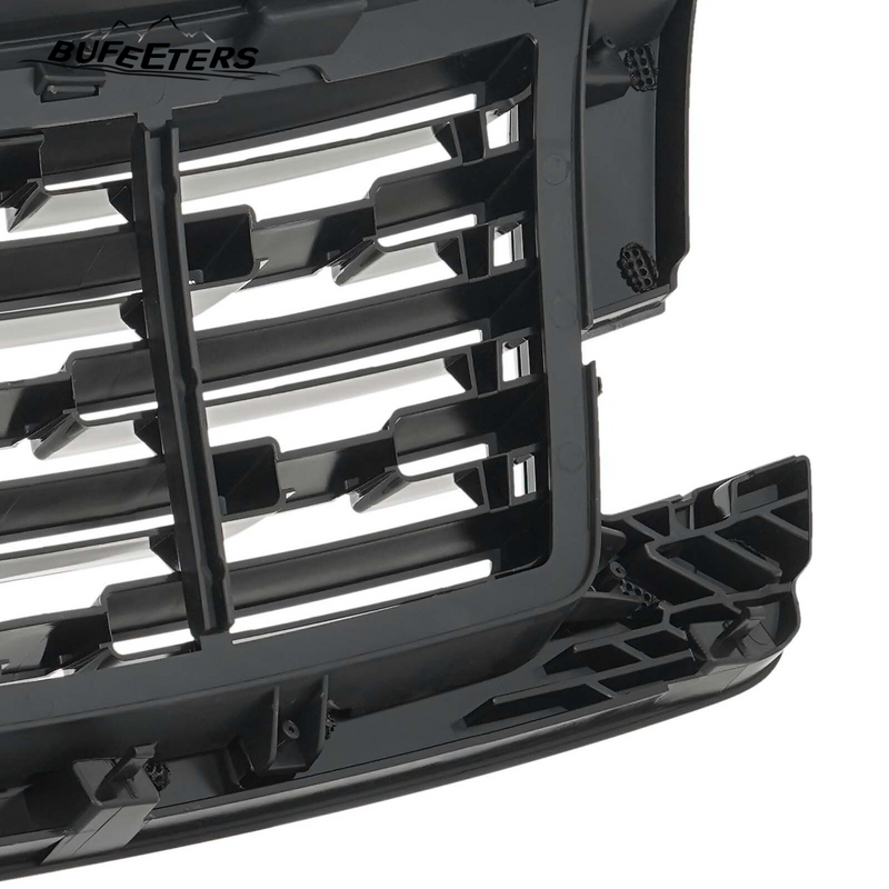 BUFEETERS Front Bumper Upper Grille Fit For 2023 2024 Land Rover Range Rover Vogue L405,Mesh Style,Chrome&Black