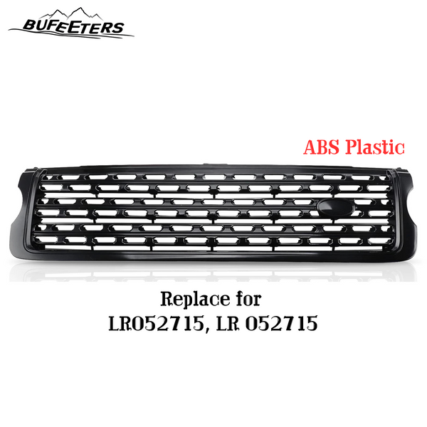 BUFEETERS Front Bumper Upper Grille Fit For 2013 2014 2015 2016 2017 Land Rover Range Rover,Mesh Style,Gloss Black