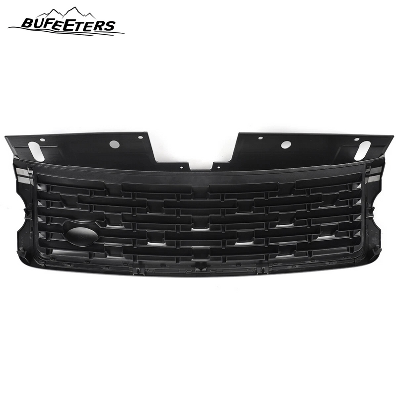 BUFEETERS  Front Bumper Upper Grille Fit For 2013 2014 2015 2016 2017 Land Rover Range Rover,2023 Style,Black&Silver