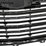BUFEETERS   Front Bumper Upper Grille Fit For 2016 2017 2018 2019 2020 Cadillac XT5,Horizontal Billet  Style,Chrome&Black