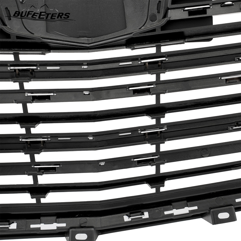 BUFEETERS   Front Bumper Upper Grille Fit For 2016 2017 2018 2019 2020 Cadillac XT5,Horizontal Billet  Style,Chrome&Black