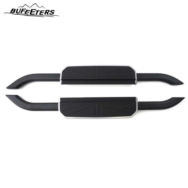 BUFEETERS  Side Step Running Board Nerf Bar Fit For 2020 2021 2022 2023 2024 Land Rover Defender 90 L663,Black
