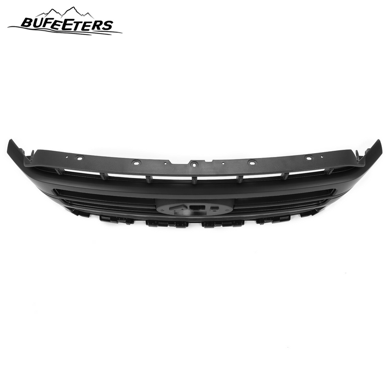 BUFEETERS Front bumper Upper Grille Fit For 2021 2022 2023 Ford F-150 Lariat,Factory Style,Matte Black