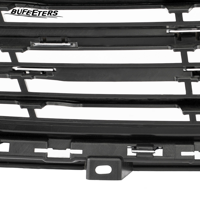 BUFEETERS   Front Bumper Upper Grille Fit For 2016 2017 2018 2019 2020 Cadillac XT5,Horizontal Billet  Style,Chrome&Black