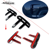 BUfeeters 10Pcs Front Grille Side Fender Kit Fit For 2017 2018 2019 2020 2021 2022 2023 Land Rover Discovery 5 L462,Dynamic Style,Gloss Black