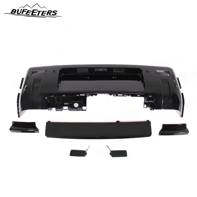 BUFEETERS Front Rear Lip Bumper Guard Skid Kit Fit For 2020 2021 2022 2023 2024 Land Rover Defender 90 110 130,Gloss Black