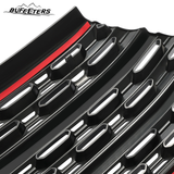 BUFEETERS Front Radiator Grille Overlay Cover Fit For 2020 2021 2022 2023 2024 Ford Explorer Base XLT,Mesh Style,Gloss Black