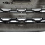 BUFEETERS Front Bumper Upper Grille Fit For 2015 2016 2017 2018 2019 Land Rover Discovery Sport,Mesh Style,Black&Silver